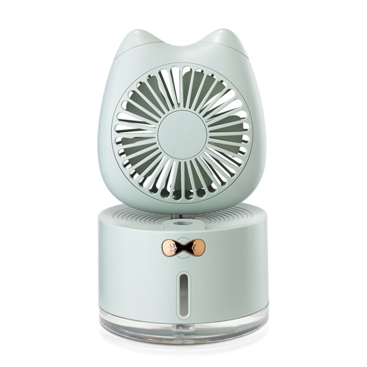 BD MM1 Cat Shape Household Desktop Rechargeable Spray Humidifier Fan Green