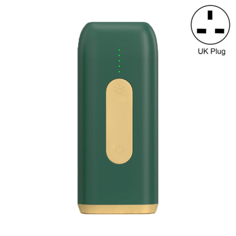 A18 Household Portable Electric Handheld Laser Hair Removal Instrument Specification AU Plug Deep Green