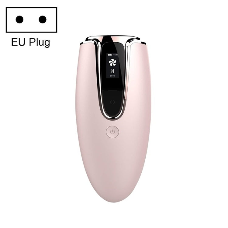 Ladies Laser Hair Removal Device Home IPL Photon Electric Skin Rejuvenation Device Shape EU Plug Pink Rose Gold Side