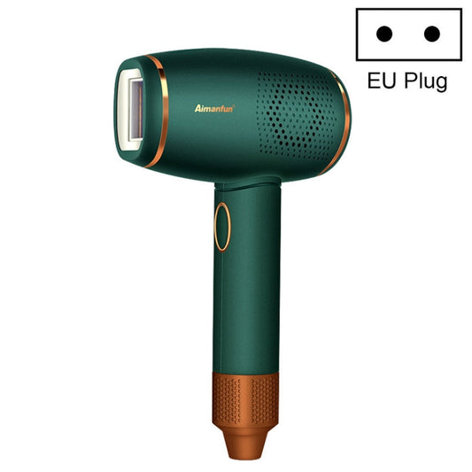 Aimanfun Home IPL Laser Photon Rejuvenation Hair Removal Instrument Plug EU Plug Dark Green