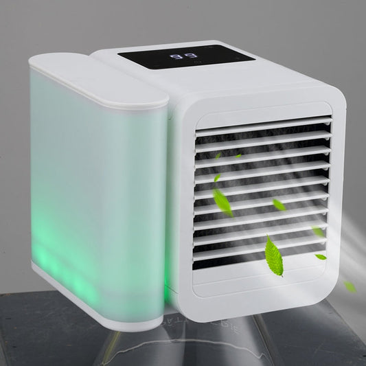 3 in 1 Refrigeration Humidification Purification Air Cooler Desktop Cooling Fan with Colorful Light