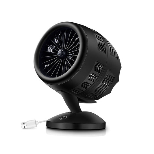 Portable Adjustable Mini USB Charging Air Convection Cycle Desktop Electric Fan Air Cooler Support 2 Speed Control Black