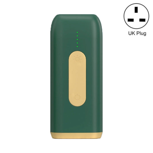 A18 Household Portable Electric Handheld Laser Hair Removal Instrument Specification AU Plug Deep Green