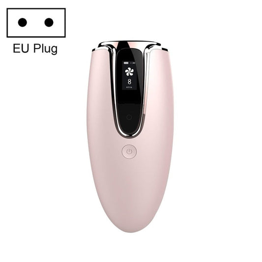 Ladies Laser Hair Removal Device Home IPL Photon Electric Skin Rejuvenation Device Shape EU Plug Pink Rose Gold Side