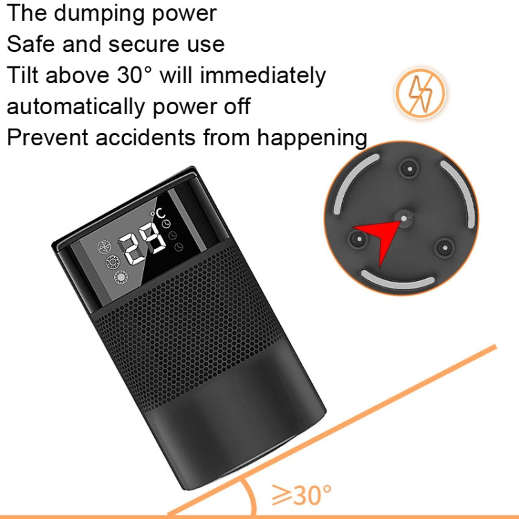 N8 Table Air Heater Indoor Quick Heat Energy Saving Electric Heater Specification EU Plug Black