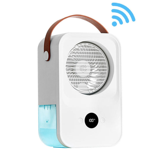 MT F60 Smart Digital Display USB Charging Air Cooler Desktop Mist Humidification Fan Mode Sound Control Version