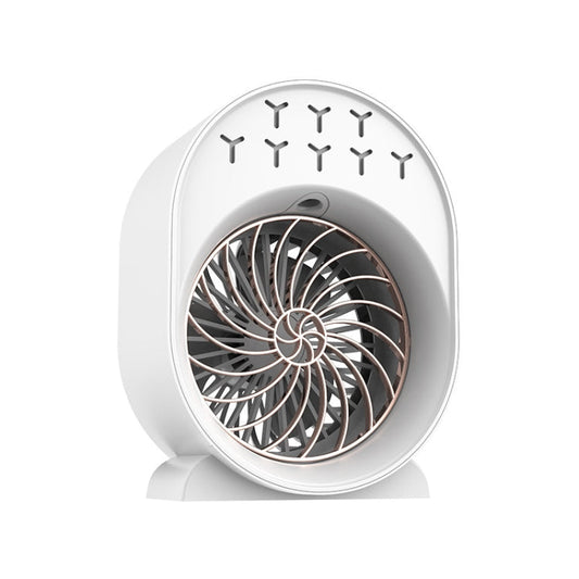 USB Spray Humidification Air Conditioning Fan Small Portable Desktop Air Cooler Style Plug in White
