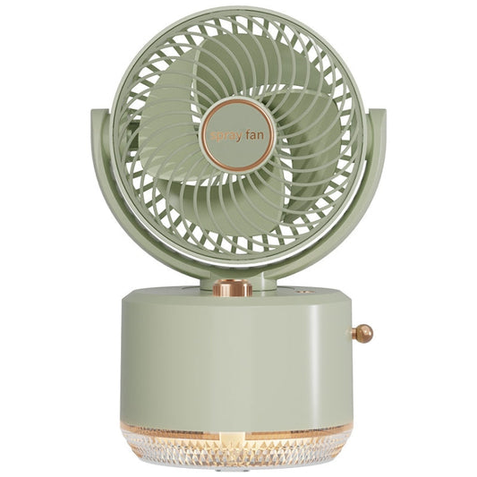 USB Charging Cooler Air Conditioning Fan Desktop Cooling Fan Swing Humidifier Green